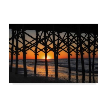 Danny Head 'Setting Under The Boardwalk' Canvas Art,22x32